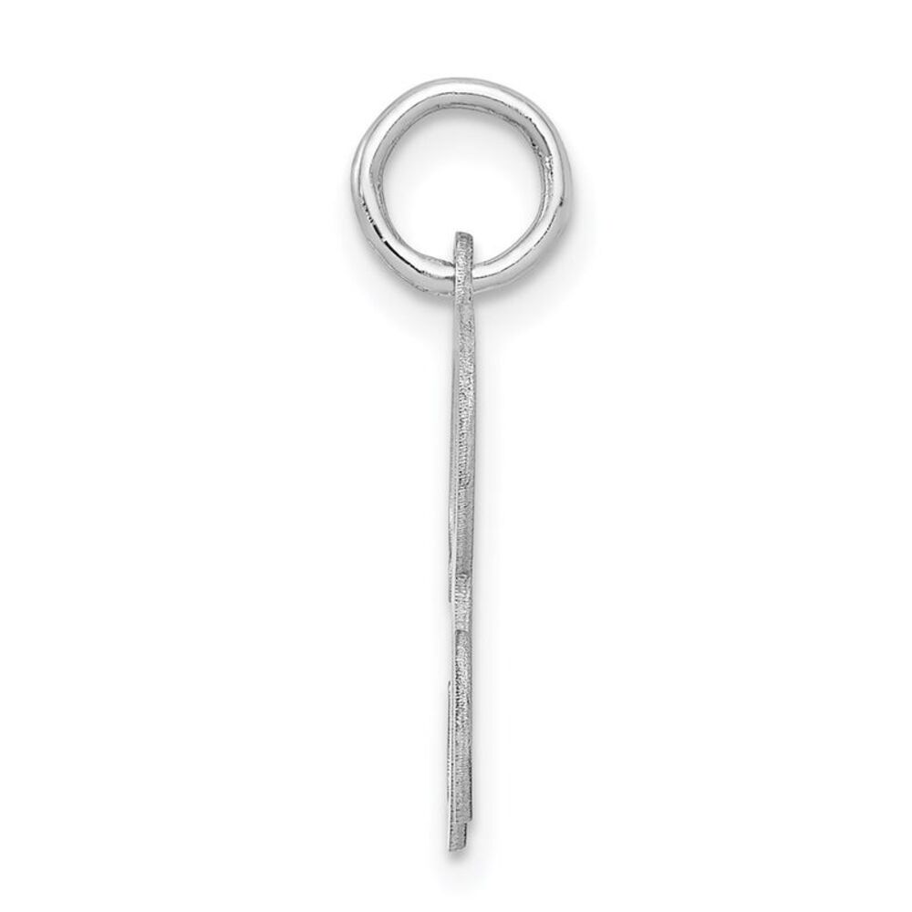 Sterling Silver, Sophia Collection, Small Script Initial R Pendant - Picture 2 of 5